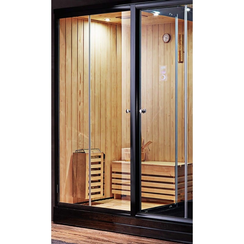 Sauna Hammam COMBI SAUNA SHOWER HAMMAM BOREAL® SH220-G-BLACK EDITION - LEFT PREORDER JUNE 2023