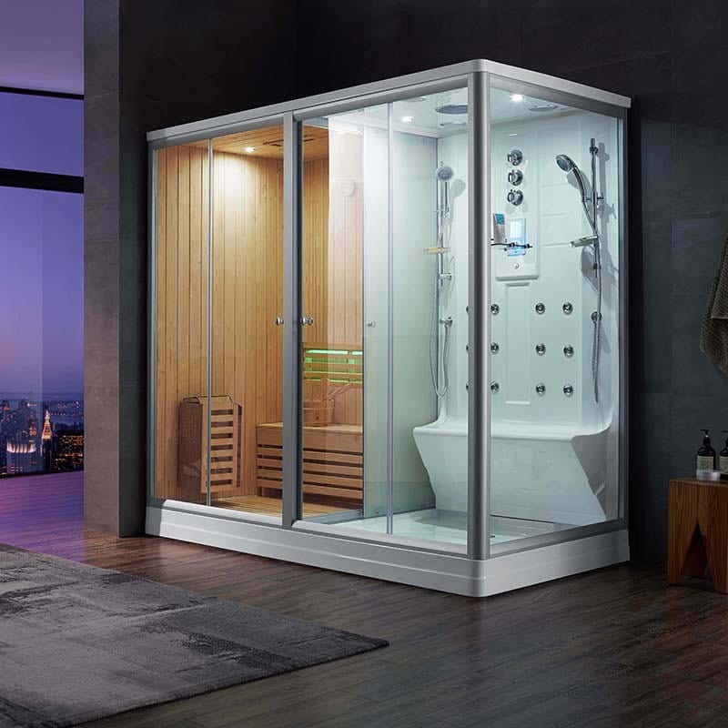 Sauna Hammam COMBI SAUNA SHOWER HAMMAM BOREAL® SH220G - LEFT - MK51560058