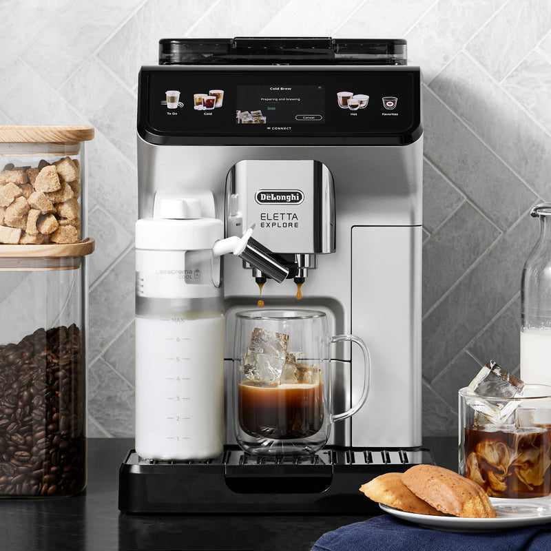 De'Longhi Eletta Explore Fully Automatic Espresso Machine with Cold Brew ECAM45086S