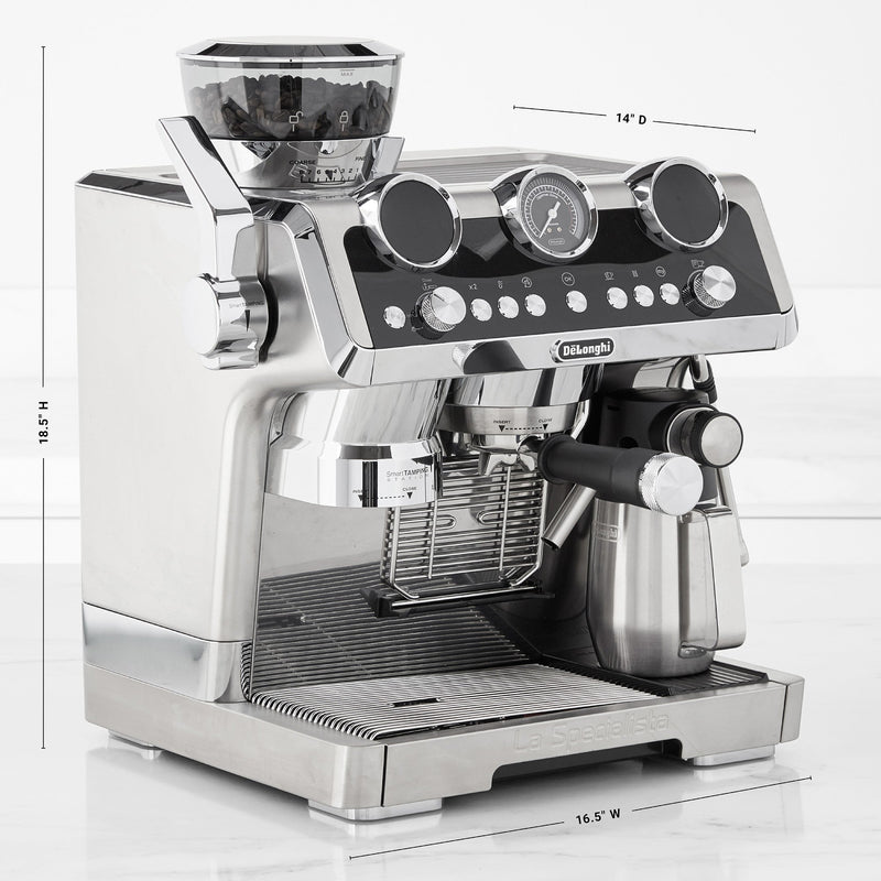 De'Longhi La Specialista Maestro Sensor Grinding, Milk Frothing Espresso Machine in Silver EC9665M