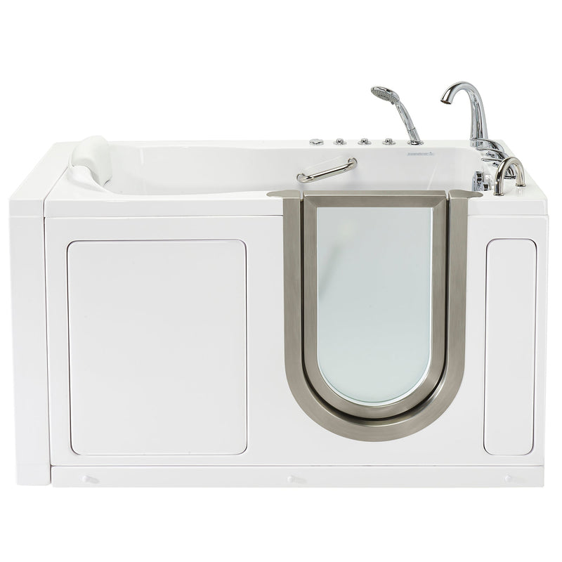 Ella's Bubbles Deluxe Walk-In Tub (29.5″W x 55″L) with Acrylic Inward Swinging Door. - Backyard Provider