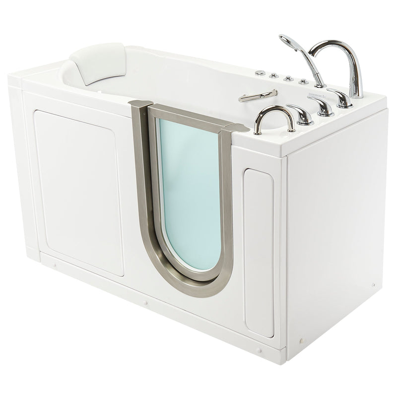 Ella's Bubbles Deluxe Walk-In Tub (29.5″W x 55″L) with Acrylic Inward Swinging Door. - Backyard Provider