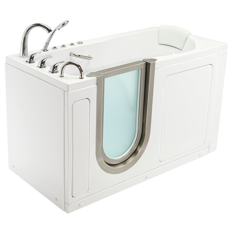 Ella's Bubbles Deluxe Walk-In Tub (29.5″W x 55″L) with Acrylic Inward Swinging Door. - Backyard Provider