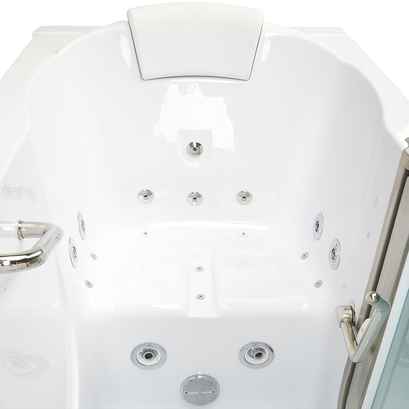 Ella's Bubbles Deluxe Walk-In Tub (29.5″W x 55″L) with Acrylic Inward Swinging Door. - Backyard Provider