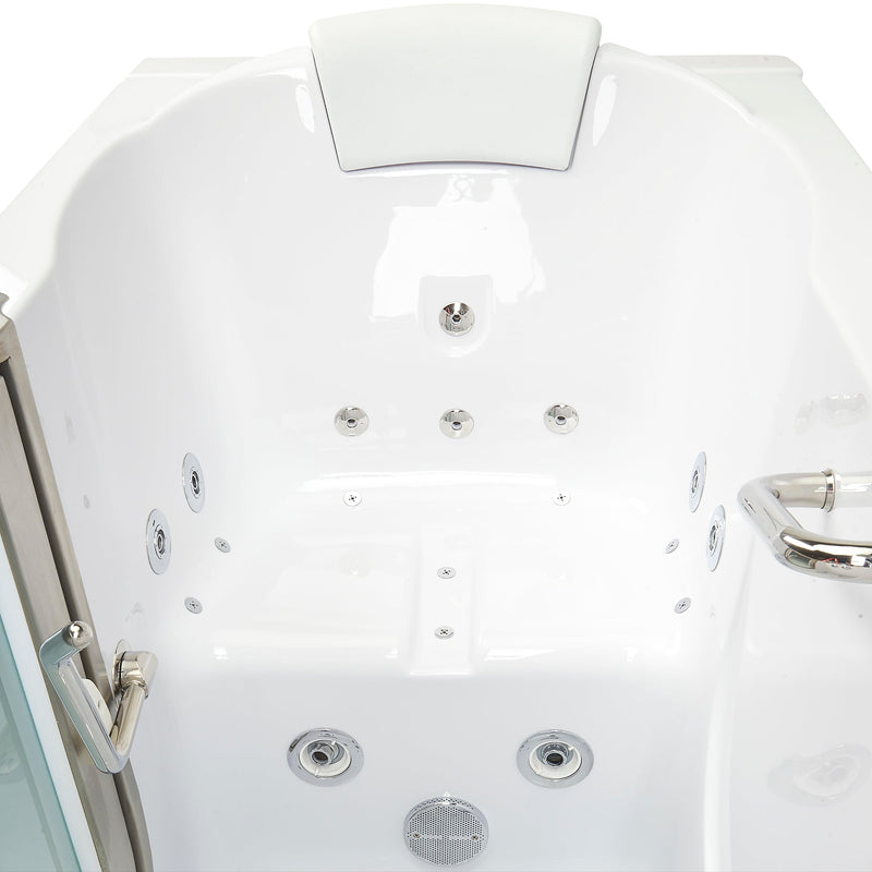 Ella's Bubbles Deluxe Walk-In Tub (29.5″W x 55″L) with Acrylic Inward Swinging Door. - Backyard Provider