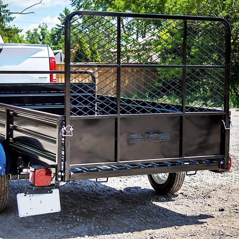 DK2 Single Axle Utility Trailer - Black 5FT X 7FT