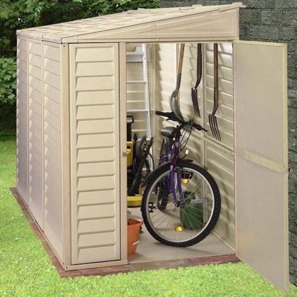 Duramax 4'x8' SideMate Shed with Foundation 06625 - Outdoor Storage - Backyard Provider