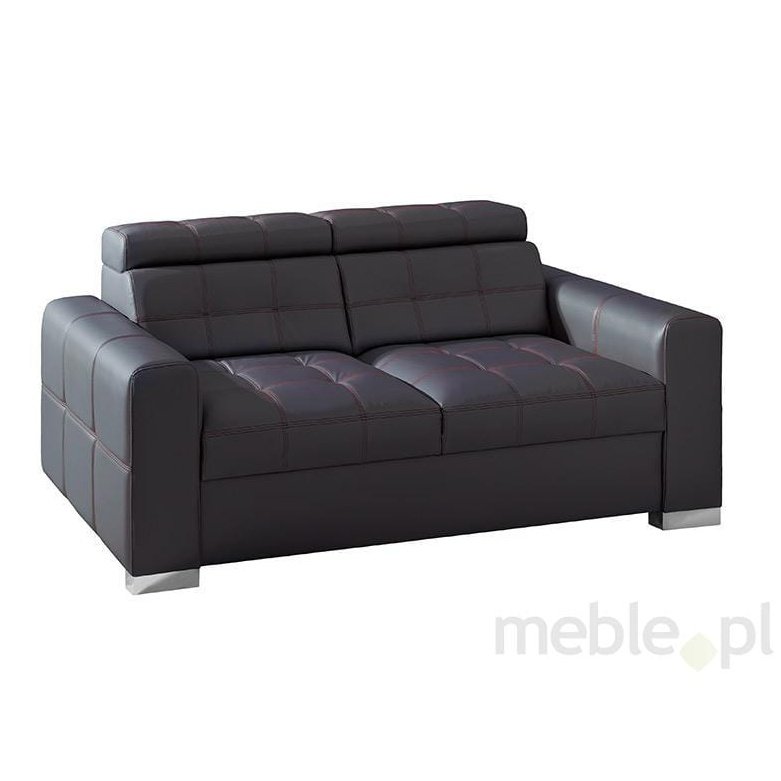 Maxima House Loveseat IRYS 2 Black/ Red stiches - DOLM02 - Backyard Provider