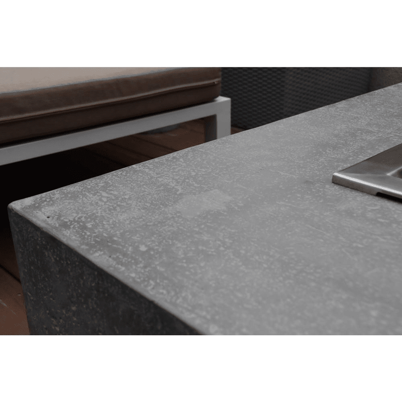 Elementi - Hampton Rectangle Concrete Fire Pit Table OFG139