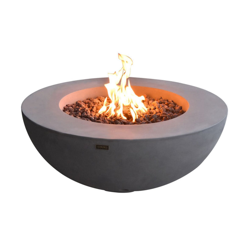 Elementi - Lunar Round Concrete Fire Pit Table OFG101