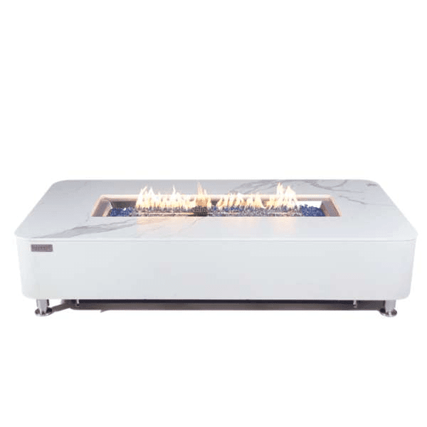 Elementi Plus Athens Porcelain Top Fire Table OFP102BW