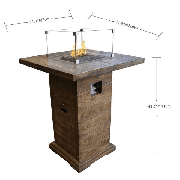 Elementi Rova Bar Table OFG224RWLP