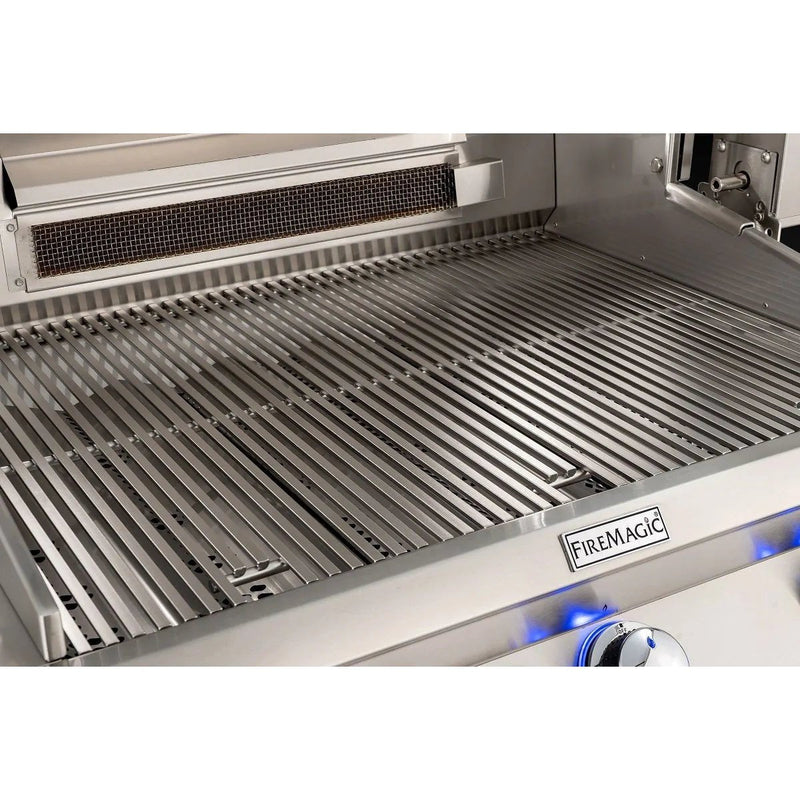 Fire Magic Aurora A430i 24" Propane Gas Built-In Grill w/ 1 Sear Burner, Backburner and Analog Thermometer - A430I-8LAP