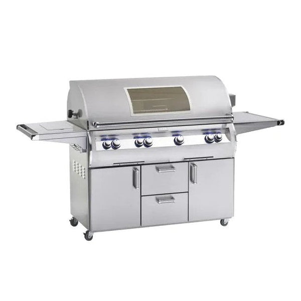 Fire Magic Echelon Diamond E1060s 48" A Series Freestanding Gas Grill With Rotisserie, Single Side Burner, Analog Thermometer & Magic View Window, Propane - E1060S-8EAP-62-W