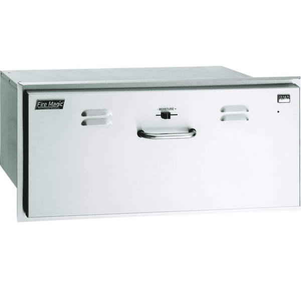 Fire Magic Select 30-Inch Built-In 110V Electric Stainless Steel Warming Drawer - 33830-SW - Fire Magic Grills