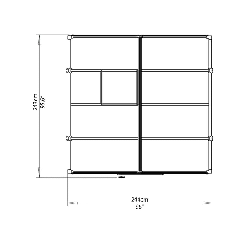 Palram - Glory 8' x 8' Greenhouse - HG5608