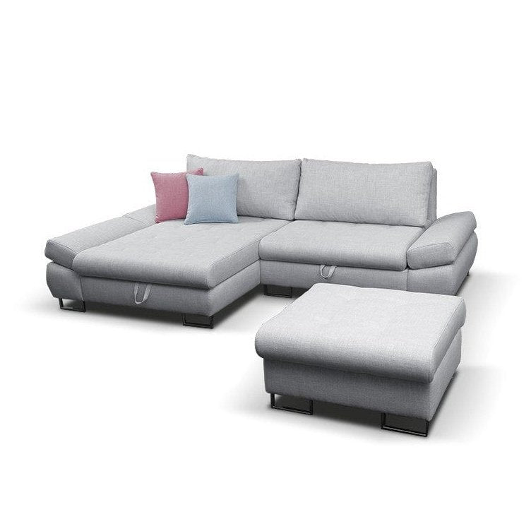 Maxima House GREY Sectional Sleeper Sofa - Backyard Provider