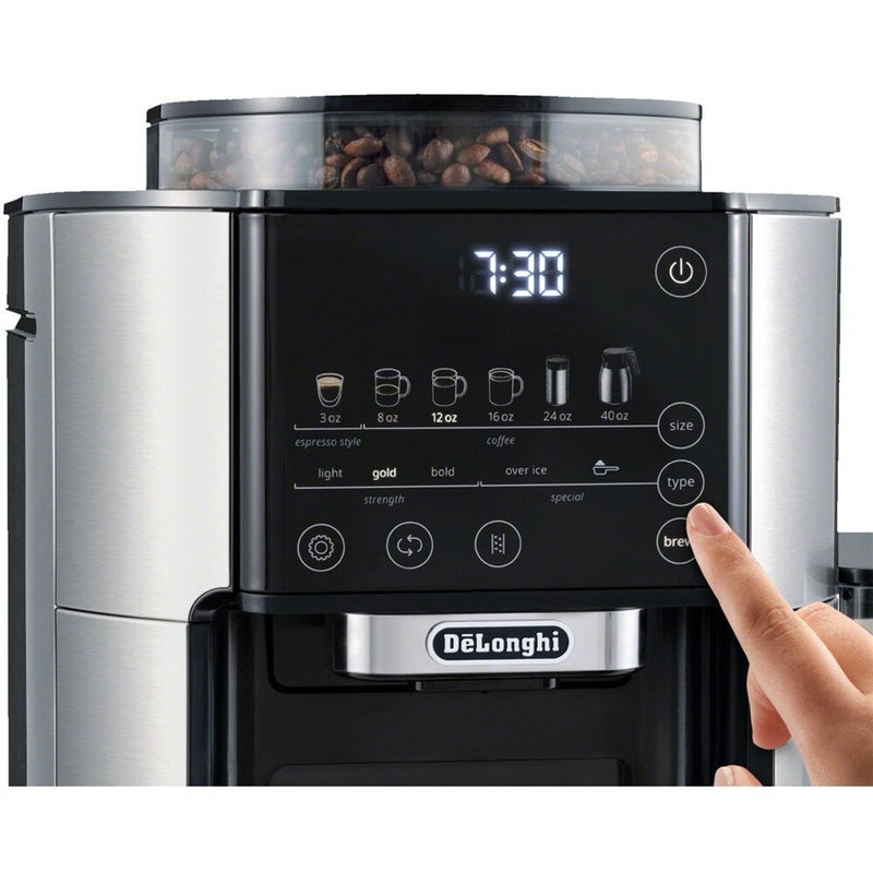 De'Longhi TrueBrew Automatic Coffee Maker with Bean Extract Technology with Thermal Carafe CAM51035M