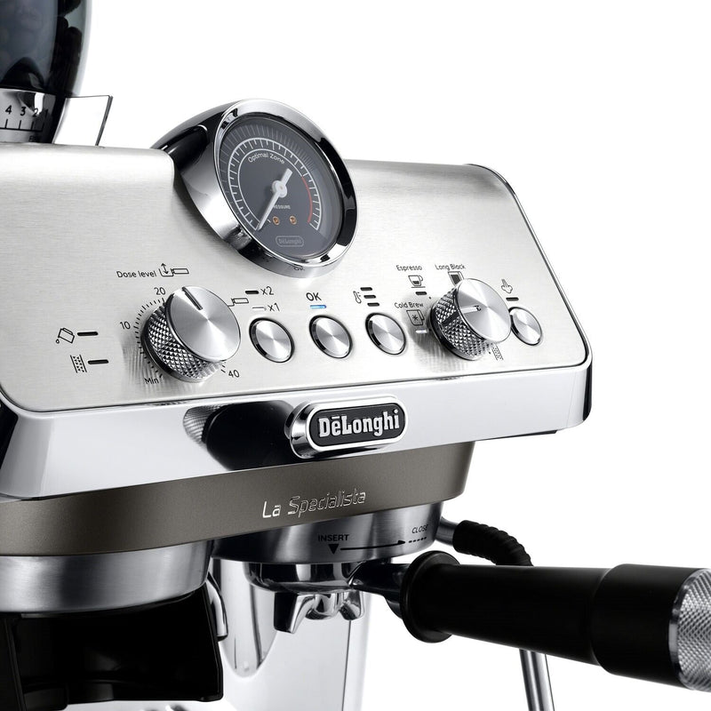 De'Longhi La Specialista Arte Evo Espresso Machine with Cold Brew in Silver EC9255M