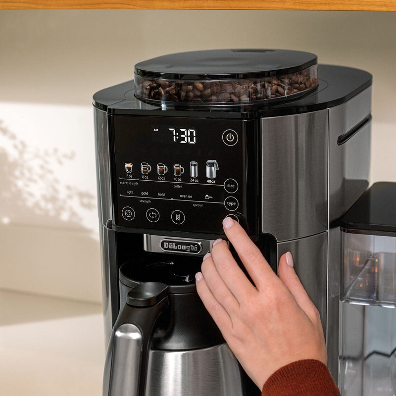 De'Longhi TrueBrew Automatic Coffee Maker with Bean Extract Technology with Thermal Carafe CAM51035M