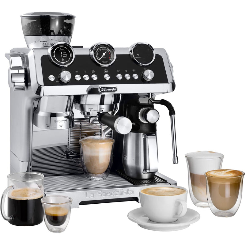 De'Longhi La Specialista Maestro Sensor Grinding, Milk Frothing Espresso Machine in Silver EC9665M