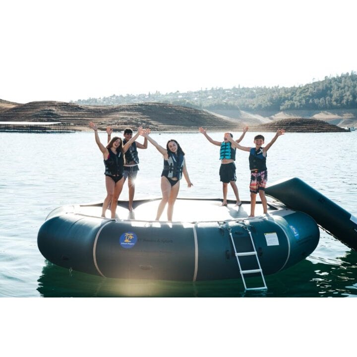 Island Hopper Water Trampolines - 17' Island Hopper "Bounce & Splash" - 17'BNS- GR