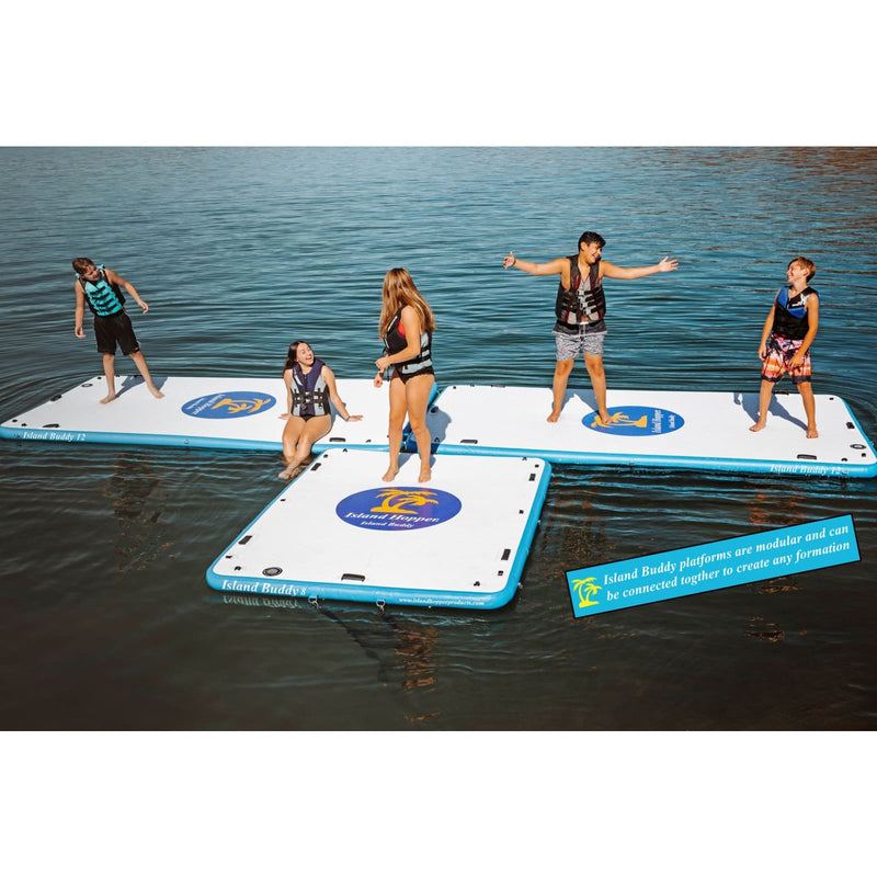 Island Hopper Island Buddy 12" foot Inflatable Water Platform & Dock - IH-BUDDY-12