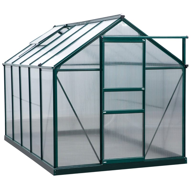 Outsunny 10' x 6' x 7' Polycarbonate Portable Walk-In Garden Greenhouse - 845-059V01