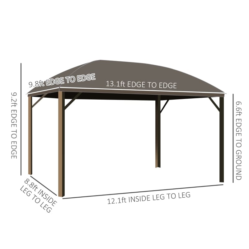 Outsunny 10 x 13 Hardtop Gazebo - 84C-097