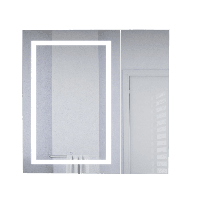 Krugg 36" X 36" LED Bi-View Medicine Cabinet with Dimmer & Defogger SVANGE3636L - Backyard Provider