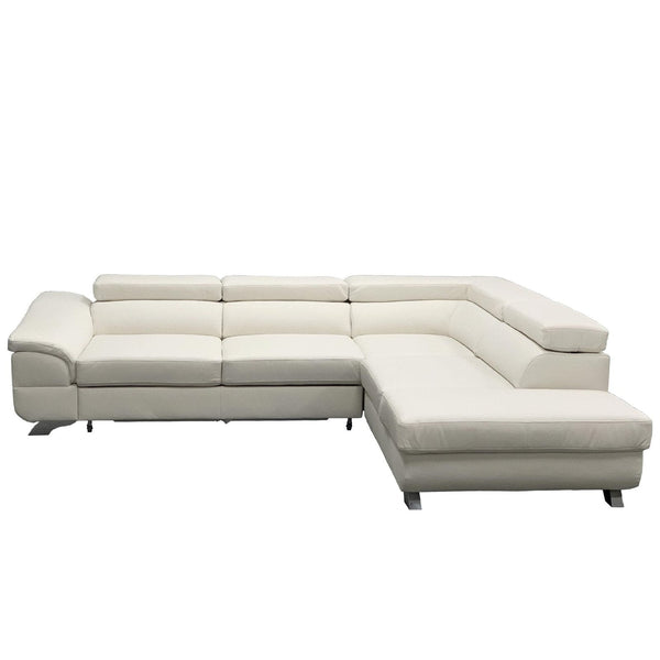 Maxima House LAGOS Leather Sectional Sleeper Sofa - Backyard Provider