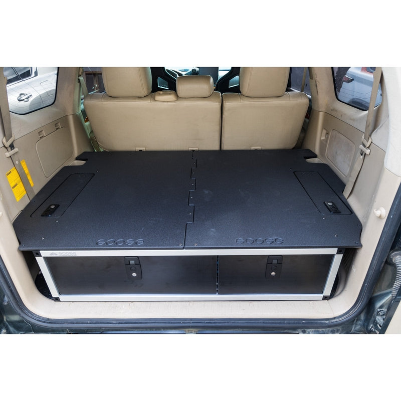 Goose Gear Lexus GX470 2002-2009 1st Gen. - Side x Side Drawer Module with Fitted Top Plate - 41-3/8"W x 10"H x 36"D