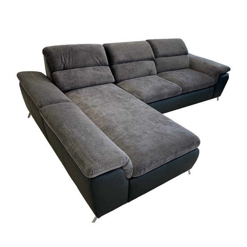 Sectional sleeper Sofa LOCO with storage, Gray/ Black - Backyard Provider