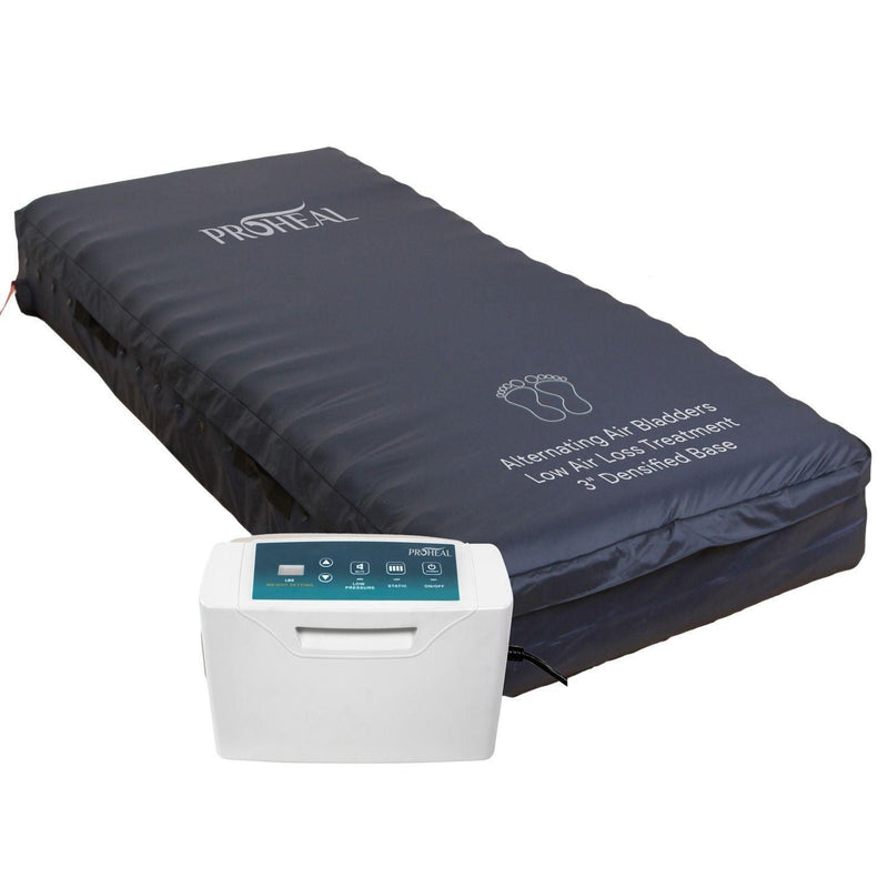 Low Air Loss Alternating Pressure Mattress with Digital Pump and 3" Fiber Base