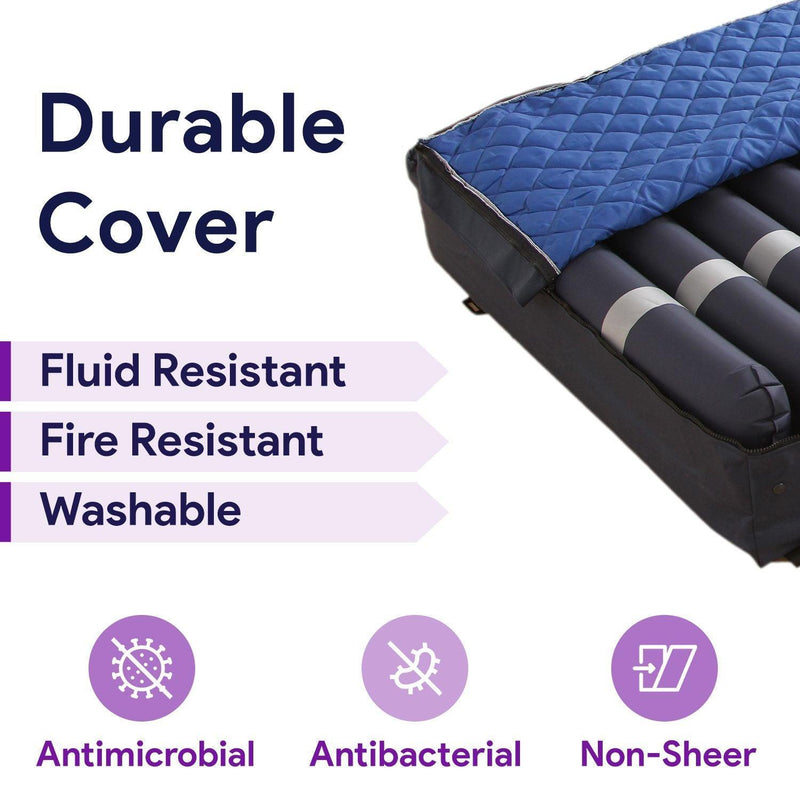 Low Air Loss Alternating Pressure Pulsation Mattress -Air Rails -36x80x8/11"