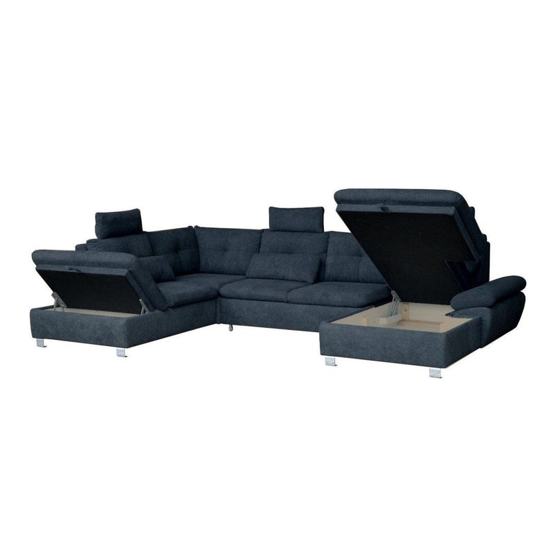 Sectional Sleeper Sofa MADEIRA U-Shape with storage - Backyard Provider