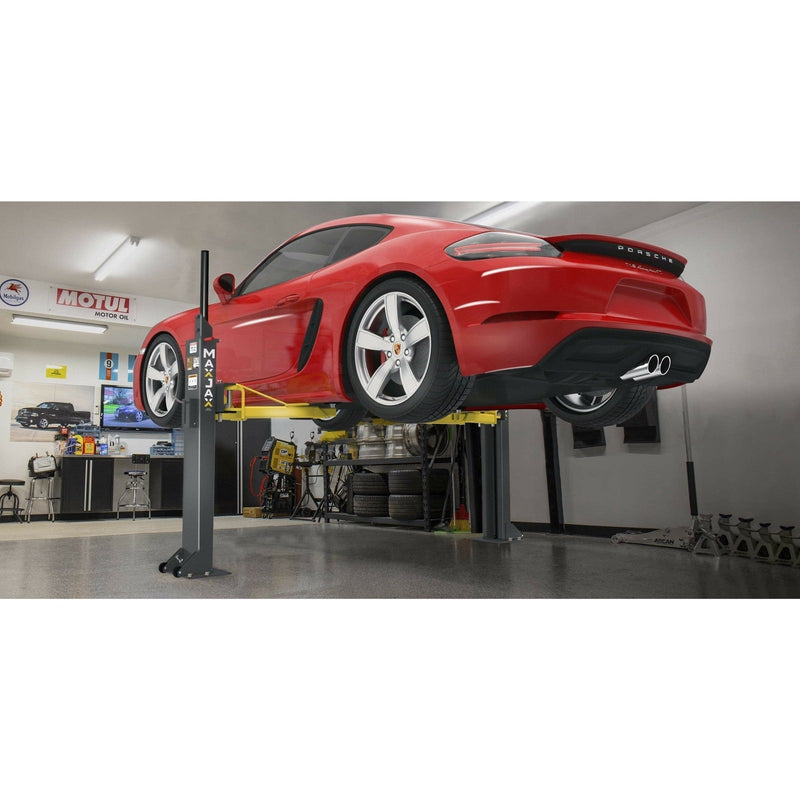 MaxJax M6K Portable Two-Post Garage Car Lift - 6,000 Lb - Backyard Provider