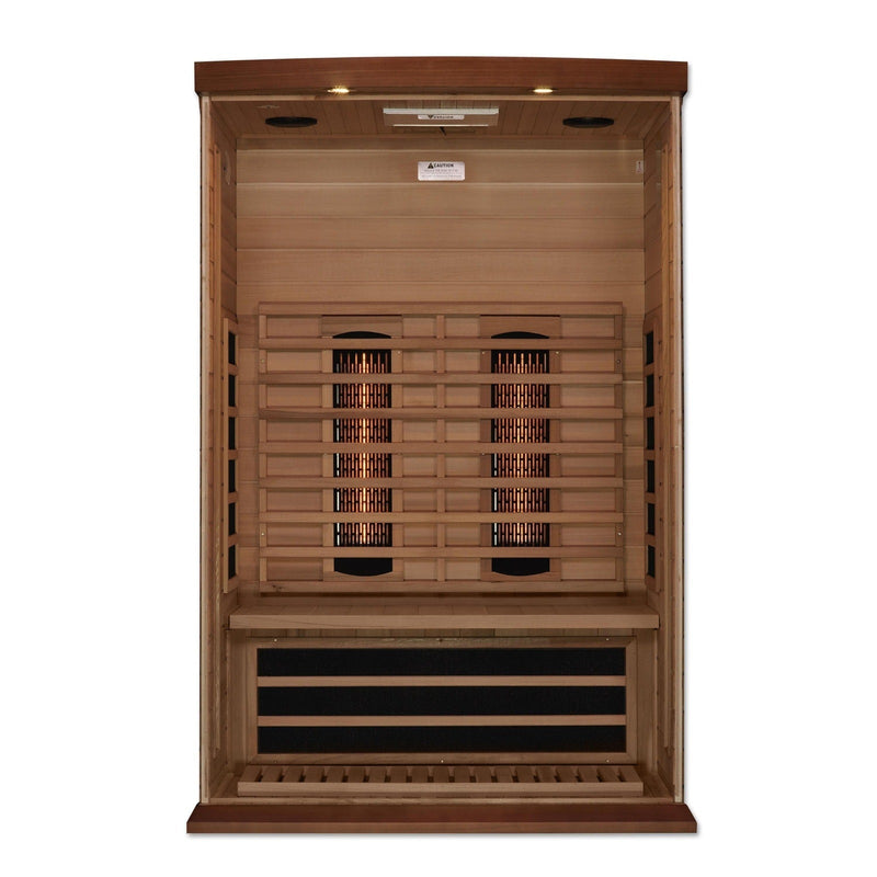 Maxxus 2-Person Full Spectrum Near Zero EMF Under 2MG Infrared Sauna Red Cedar