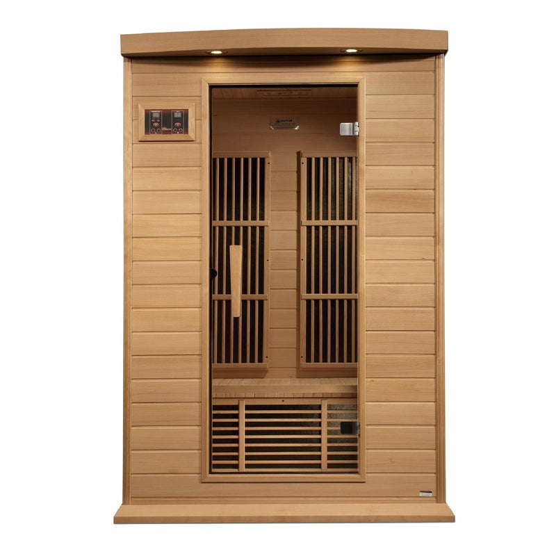 Maxxus 2-Person Low EMF Under 8MG FAR Infrared Sauna Canadian Hemlock