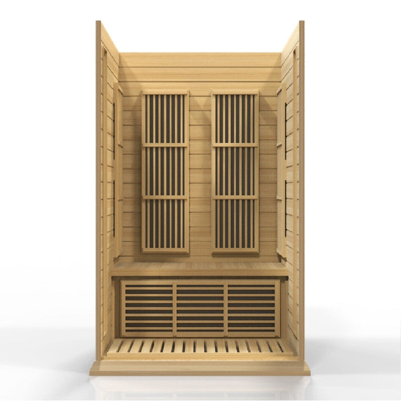 Maxxus 2-Person Near Zero EMF Under 2MG FAR Infrared Sauna Canadian Hemlock