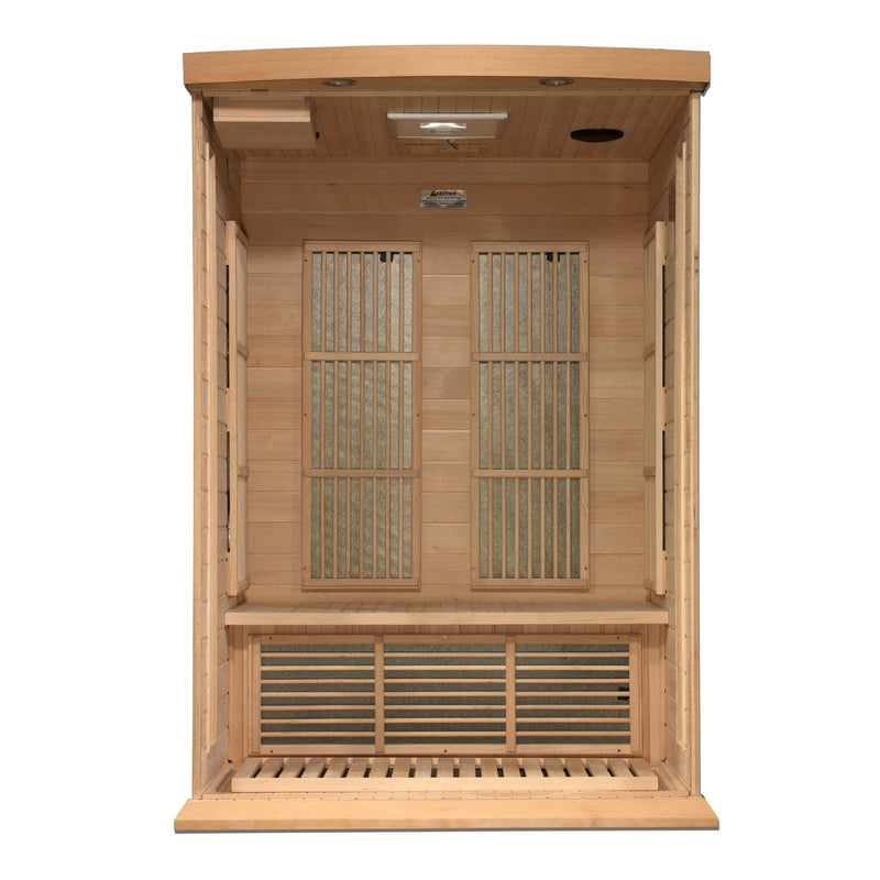 Maxxus 2-Person Near Zero EMF Under 2MG FAR Infrared Sauna Canadian Hemlock