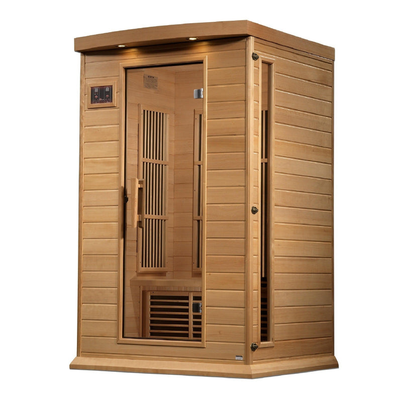 Maxxus 2-Person Near Zero EMF Under 2MG FAR Infrared Sauna Canadian Hemlock