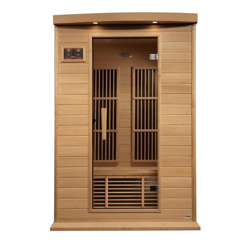 Maxxus 2-Person Near Zero EMF Under 2MG FAR Infrared Sauna Canadian Hemlock