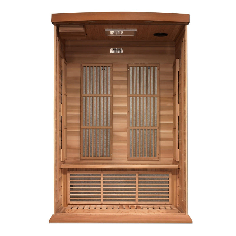 Maxxus 2-Person Near Zero EMF Under 2MG FAR Infrared Sauna Canadian Red Cedar