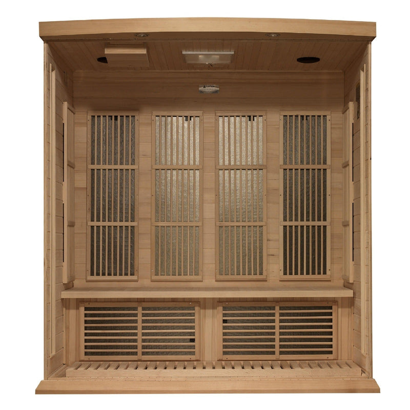 Maxxus 4-Person Low EMF Under 8MG FAR Infrared Sauna Canadian Hemlock