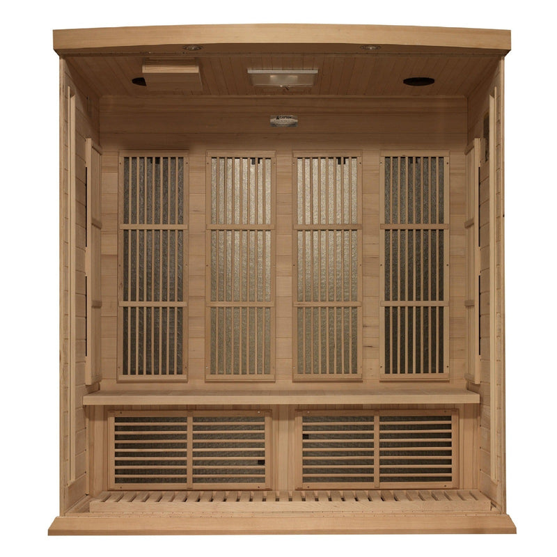 Maxxus 4-Person Near Zero EMF Under 2MG FAR Infrared Sauna Canadian Hemlock