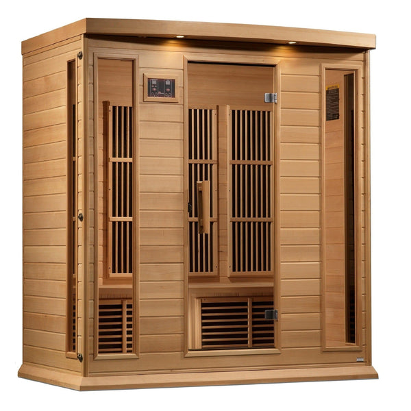 Maxxus 4-Person Near Zero EMF Under 2MG FAR Infrared Sauna Canadian Hemlock