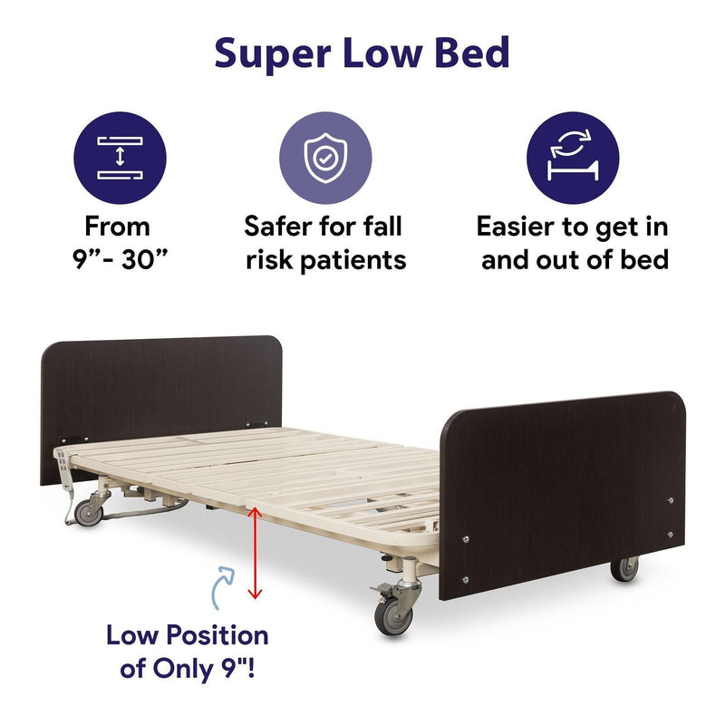 Medacure Low Adjustable Electric Hospital Bed