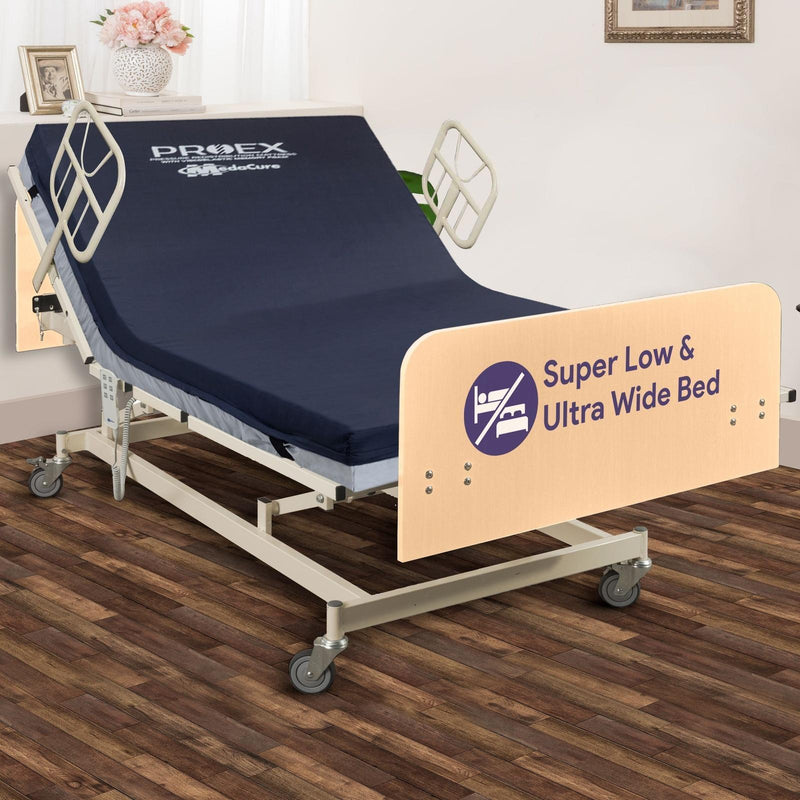 Medacure Ultra Wide Adjustable Electric Hospital Bed