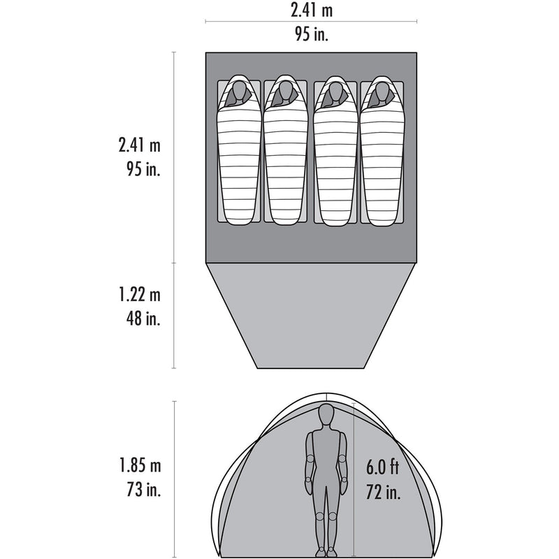 MSR Habitude 4-Person Camping Tent